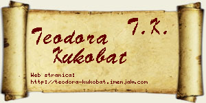 Teodora Kukobat vizit kartica